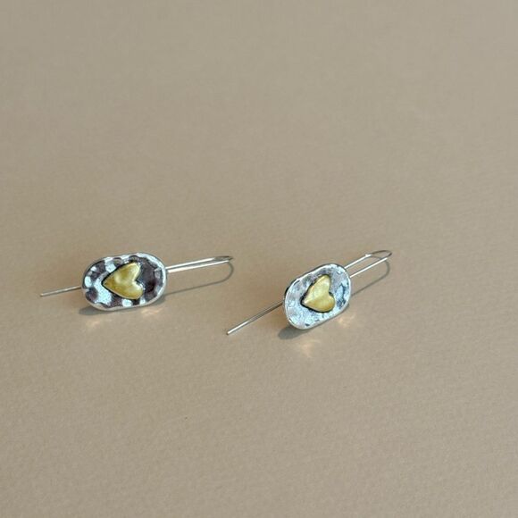 Heart Earrings N1291 - Picture 3 of 5